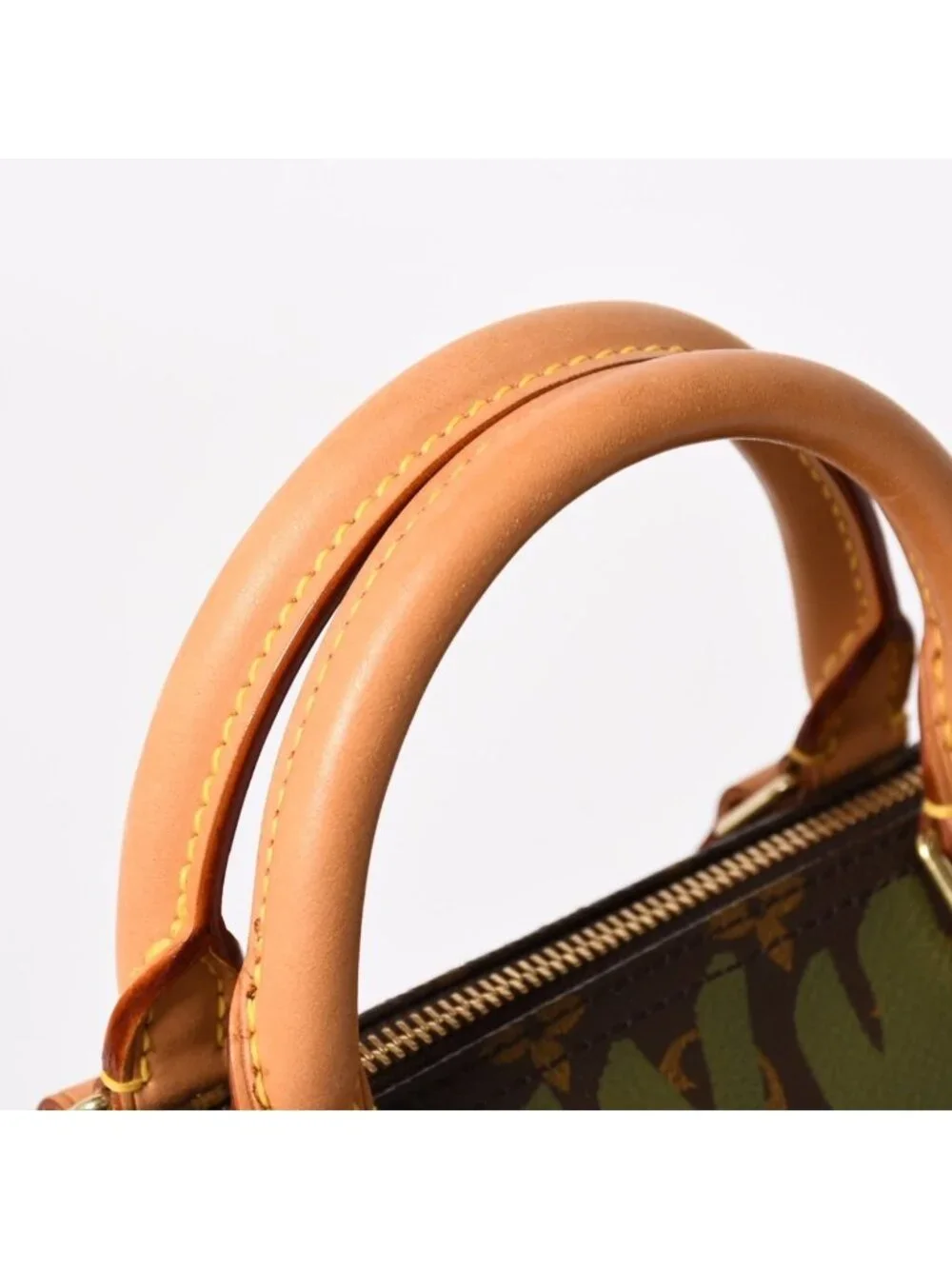 Louis Vuitton Handbag Speedy 30 Monogram Graffiti Khaki Gold
